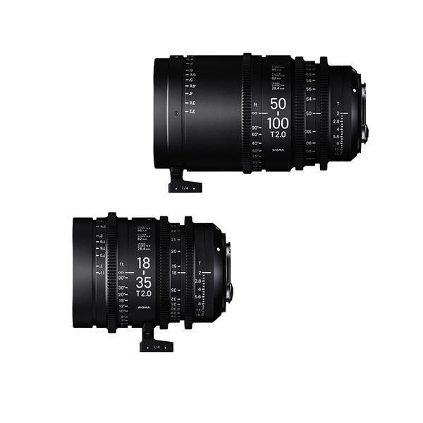 Sigma 18-35mm and 50-100mm Lenses with Case EF Mount